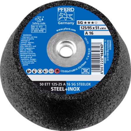 Slipskål 50 ETT 125-25A 16 Q SG 2P (95 x 51 x M14 25x19)