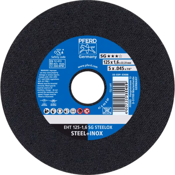 Kapskiva EHT 125x1,6 SG-Elastic STEELOX 25 FRP