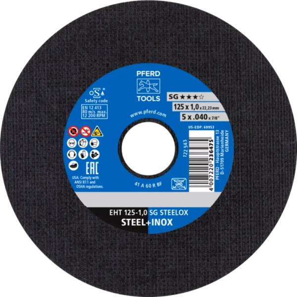 KAPSKIVA EHT 125-1,0 SG STEELOX 25 St