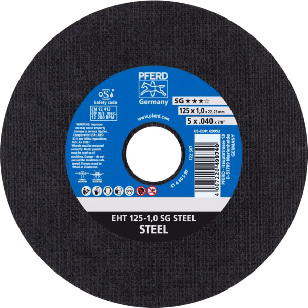 KAPSKIVA EHT 125-1,0 SG STEEL 25 St