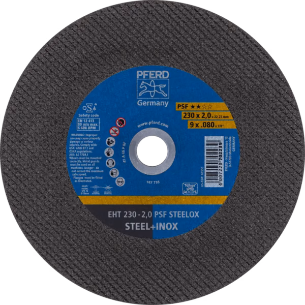 KAPSKIVA 230X2 PSF-INOX